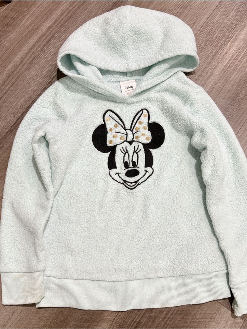 Disney Jumping Bean Minnie Mouse Long Sleeve Fleece Hooded Sweatshirt Size 5